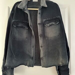 Cotton Citizen Black Sweatshirt Jacket